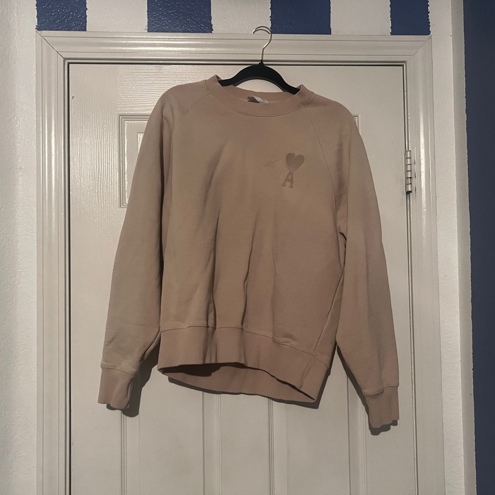 Ami Tan Crewneck Sweater Relaxed Fit